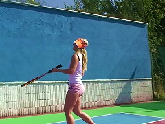 19yo Tennis Babe Skips Her Lesson And Uses Her Toy On Her Pussy
