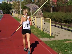 19yo Track Star Aussie Hottie Gets Naked And Rubs Her Pussy After Practice